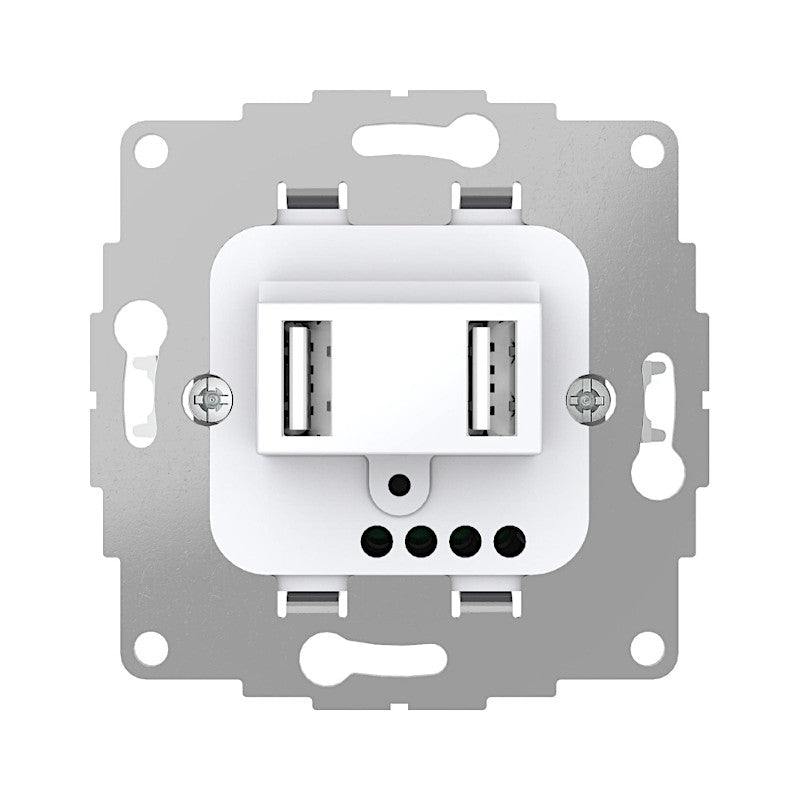 2USB Ladesteckdose chargeUP reinweiß 2400 mA