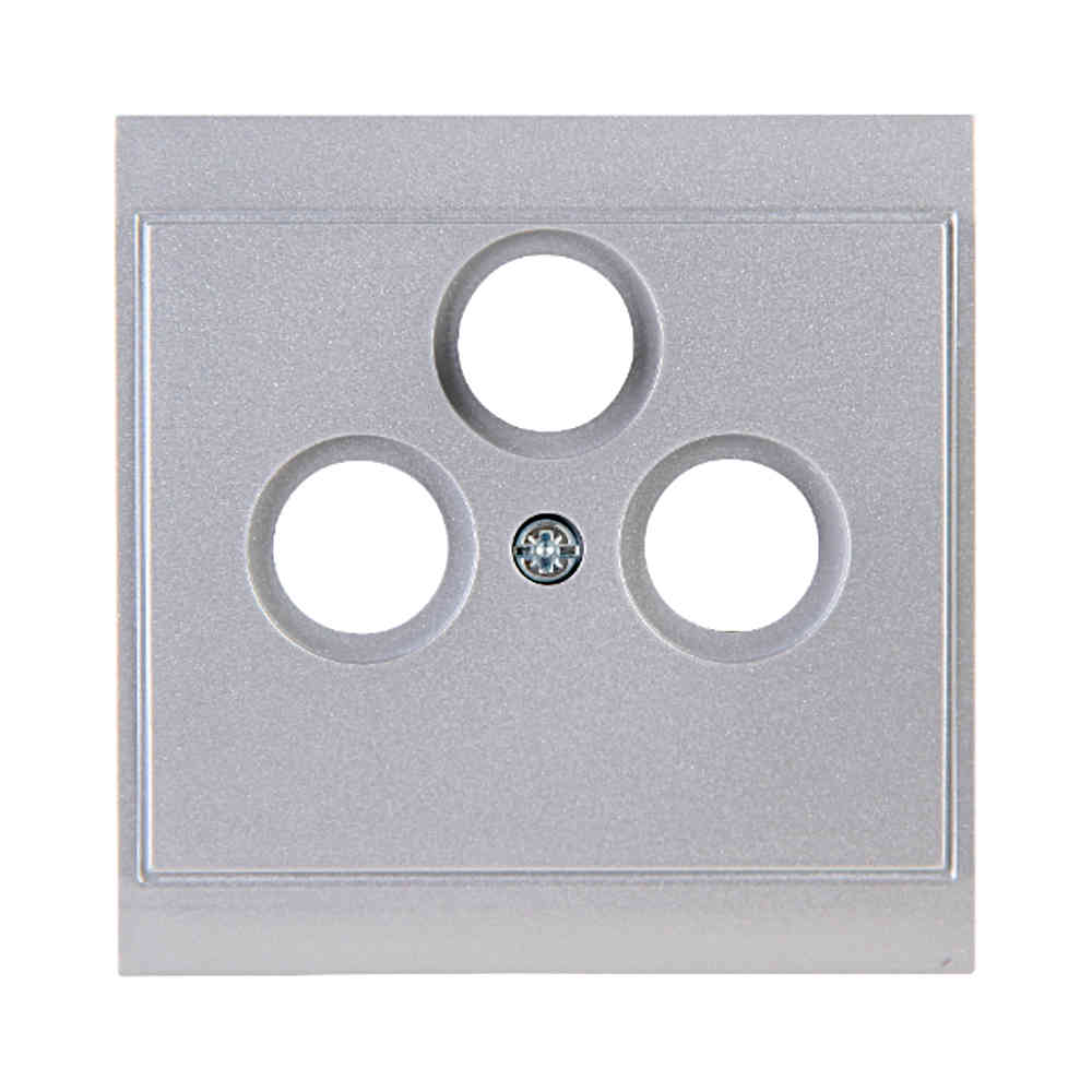 Kopp Malta silber Abdeckung Antennendose SAT/TV/RF (313720183)