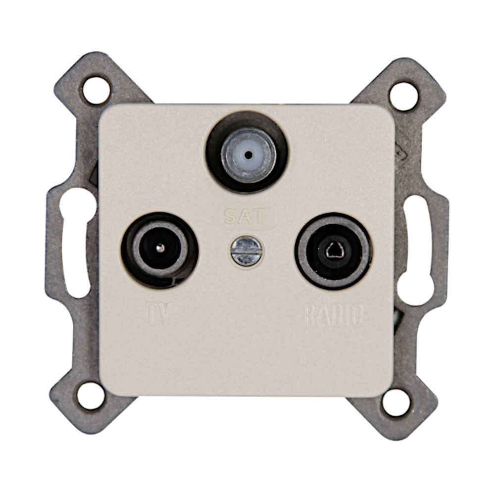 Kopp Milano stahl Antennendose SAT/TV/RF (917120084)