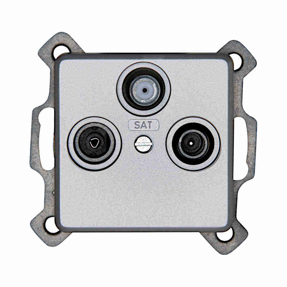 Kopp Milano stahl Antennendose SAT/TV/RF (917120084)