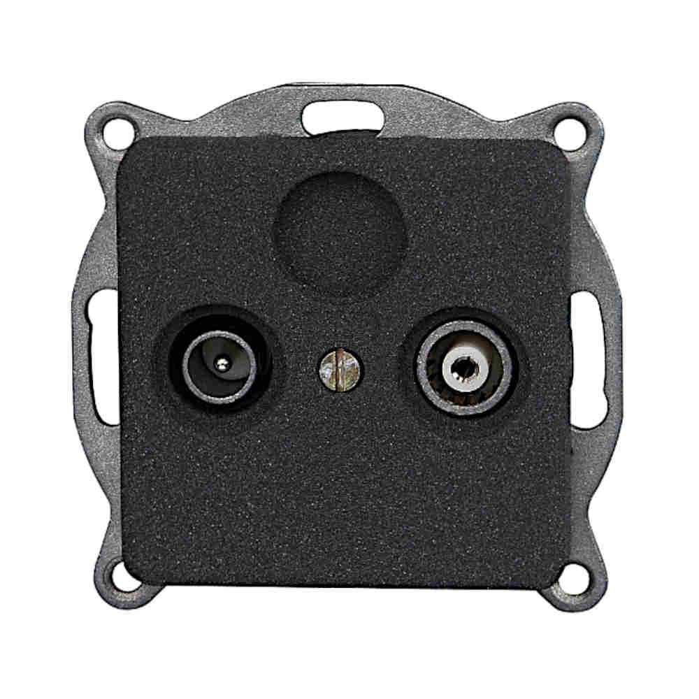 Kopp Milano anthrazit Antennendose TV/RF (917015089)