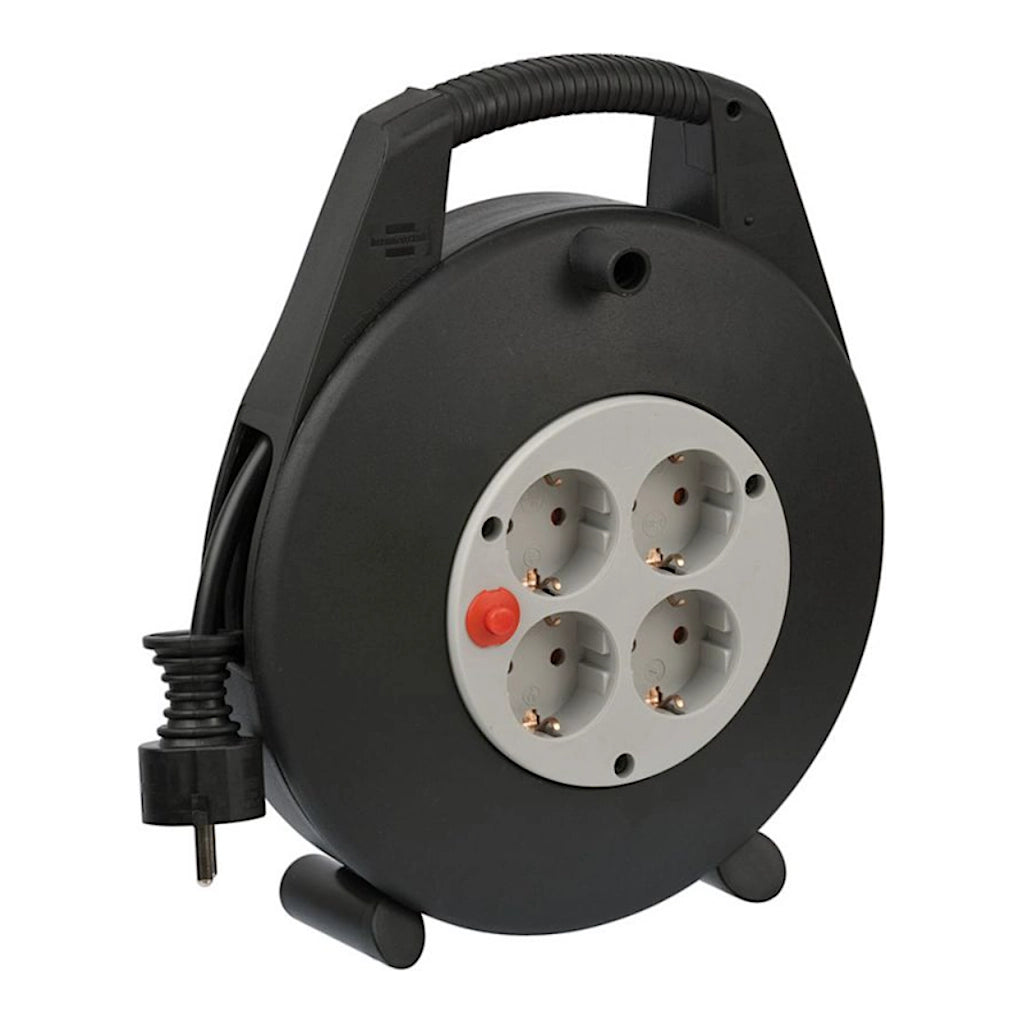 Brennenstuhl Kabelbox Vario Line 4-fach 10m (1093200) Ansicht schräg von vorn