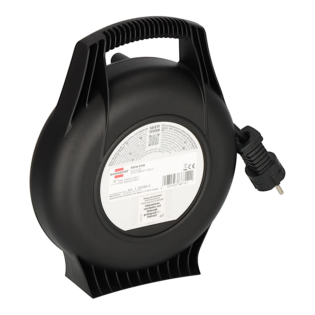 Brennenstuhl Kabelbox Vario Line 4-fach 10m (1093900) Rückansicht