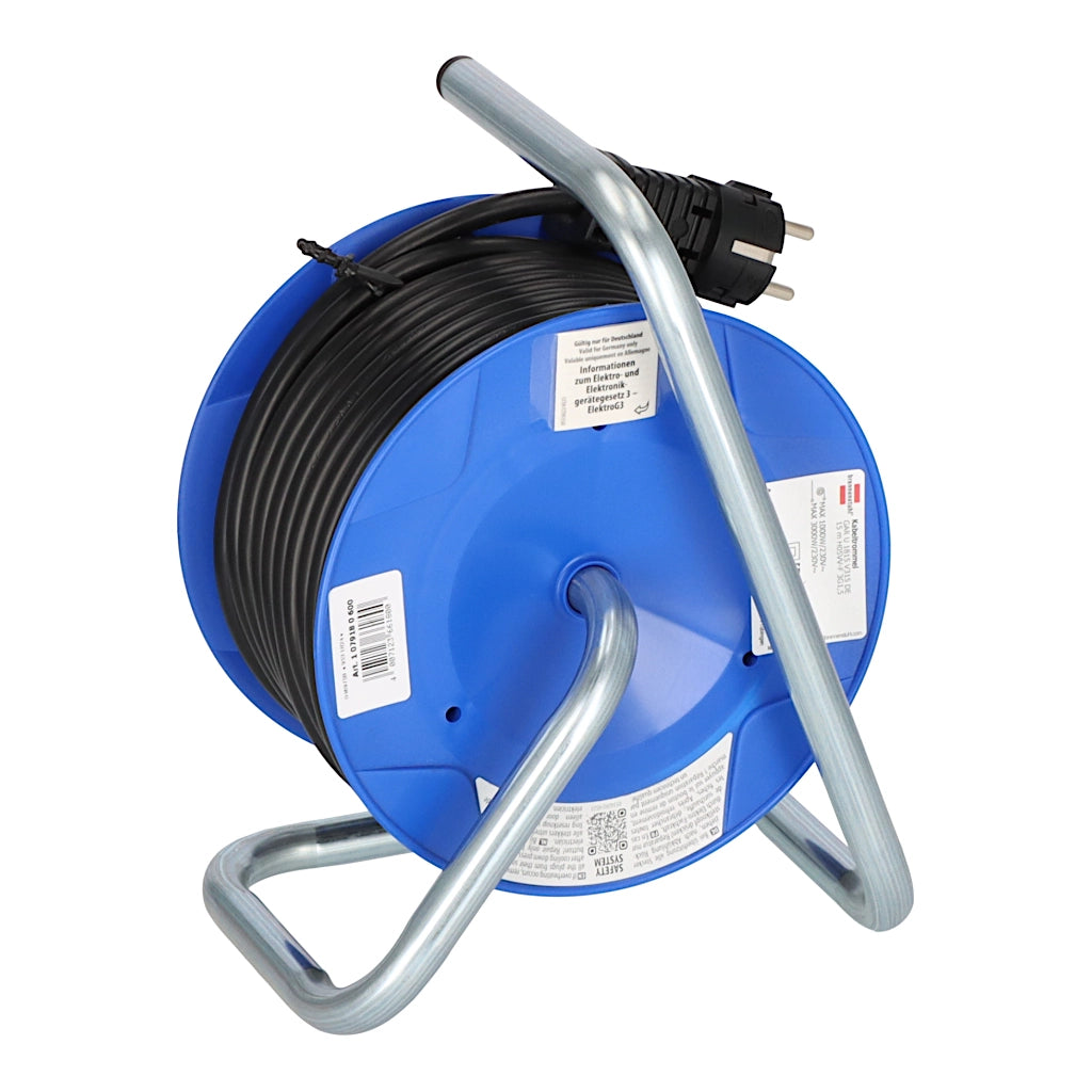 Brennenstuhl Kabeltrommel 3-fach + 2x USB 15m (1079180600) Rückansicht