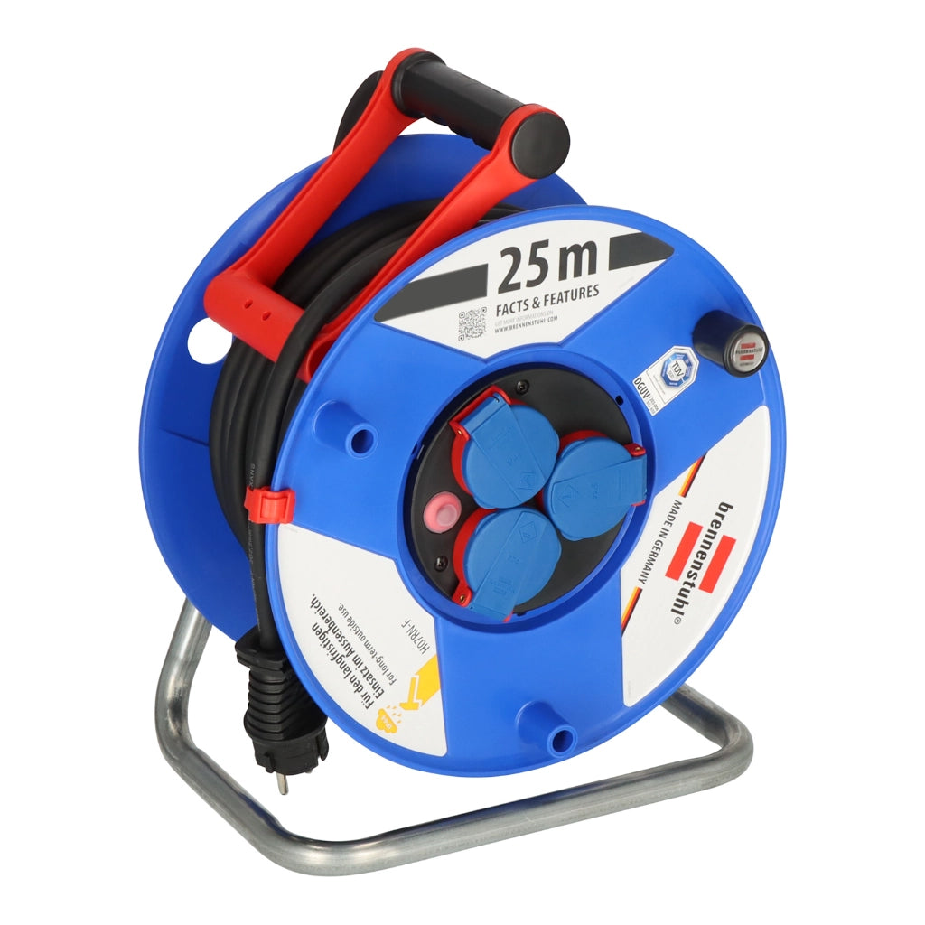 Brennenstuhl Kabeltrommel Garant 3-fach 25m IP44 (1208440) Vorderansicht