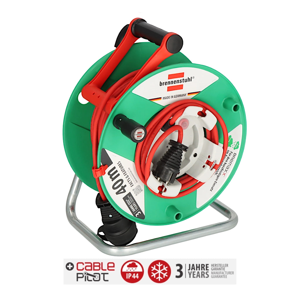 Brennenstuhl Kabeltrommel Garant G 40m IP44 (1188470) Anischt schräg von vorn