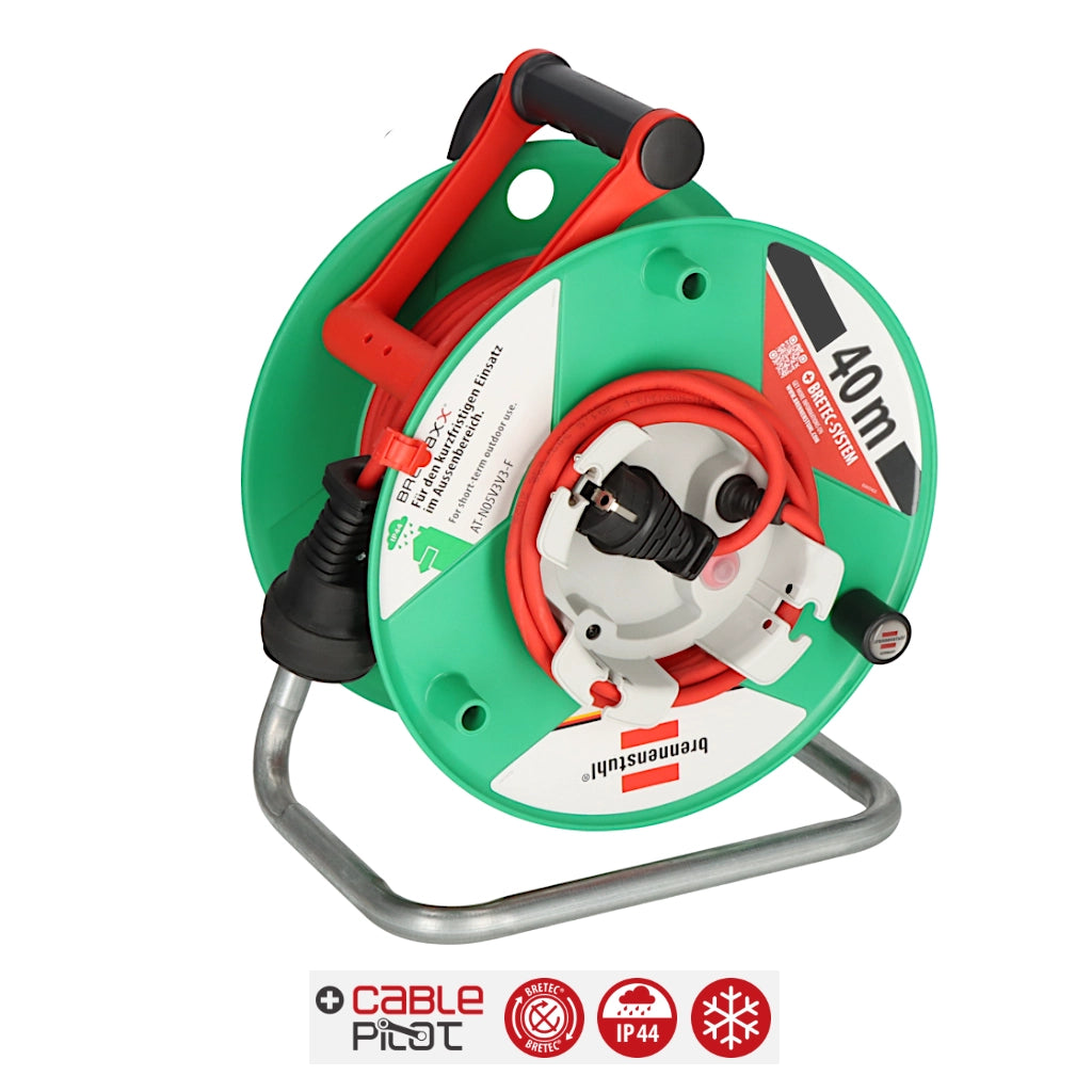 Brennenstuhl Kabeltrommel Garant G Bretec 40m IP44 (1183530100) Ansicht schräg von vorn