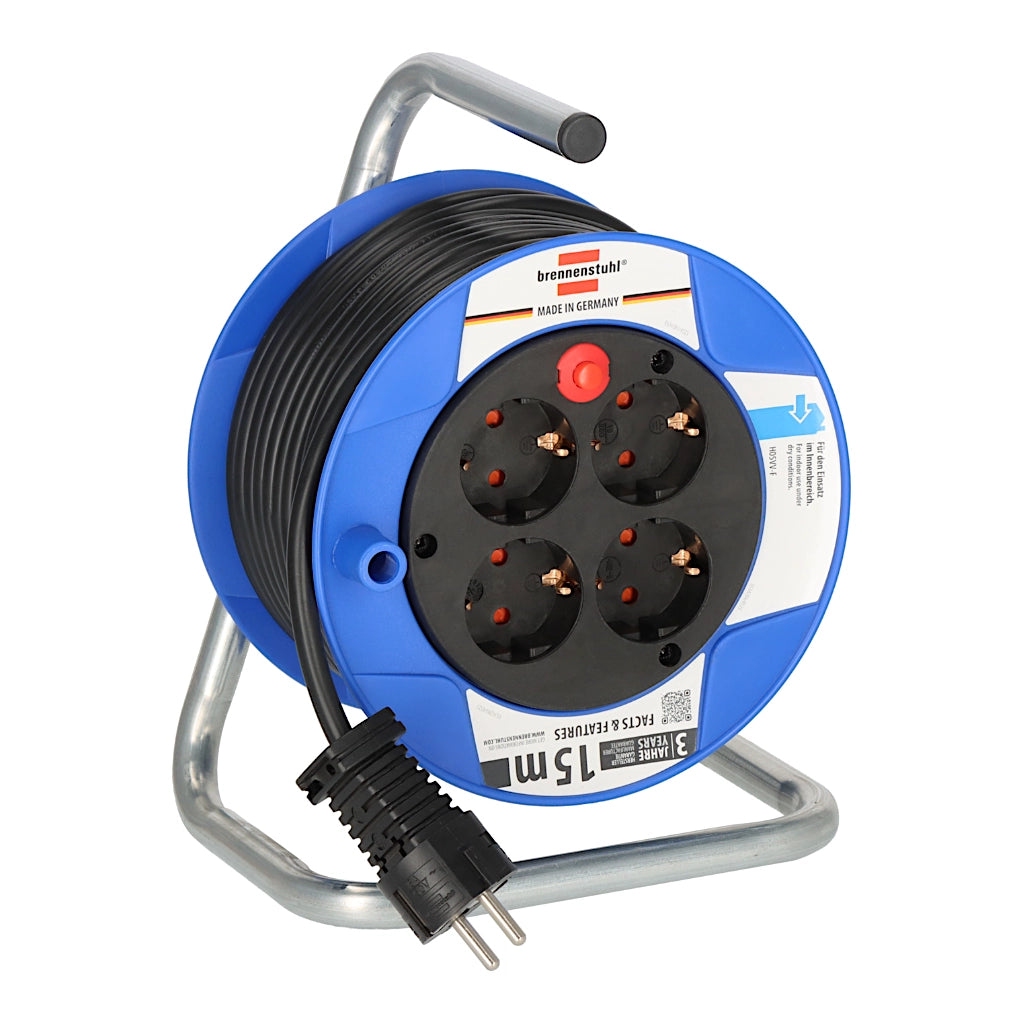 Brennenstuhl Kabeltrommel Garant 4-fach 15m (1079180004) Ansicht von vorn