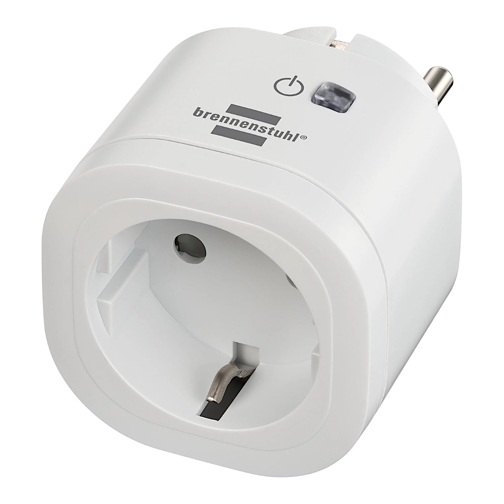 Brennenstuhl WiFi Steckdose WA3000 XS01 weiß (1294850) Ansicht schräg von vorn