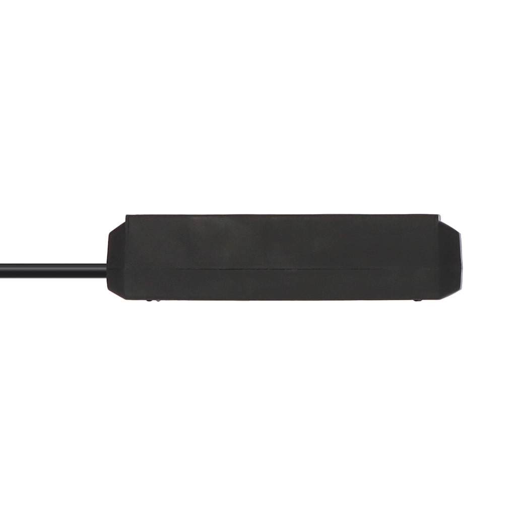 Brennenstuhl Steckdosenleiste 3-fach 1,5m schwarz Eco-Line (1158620015) Seitenansicht