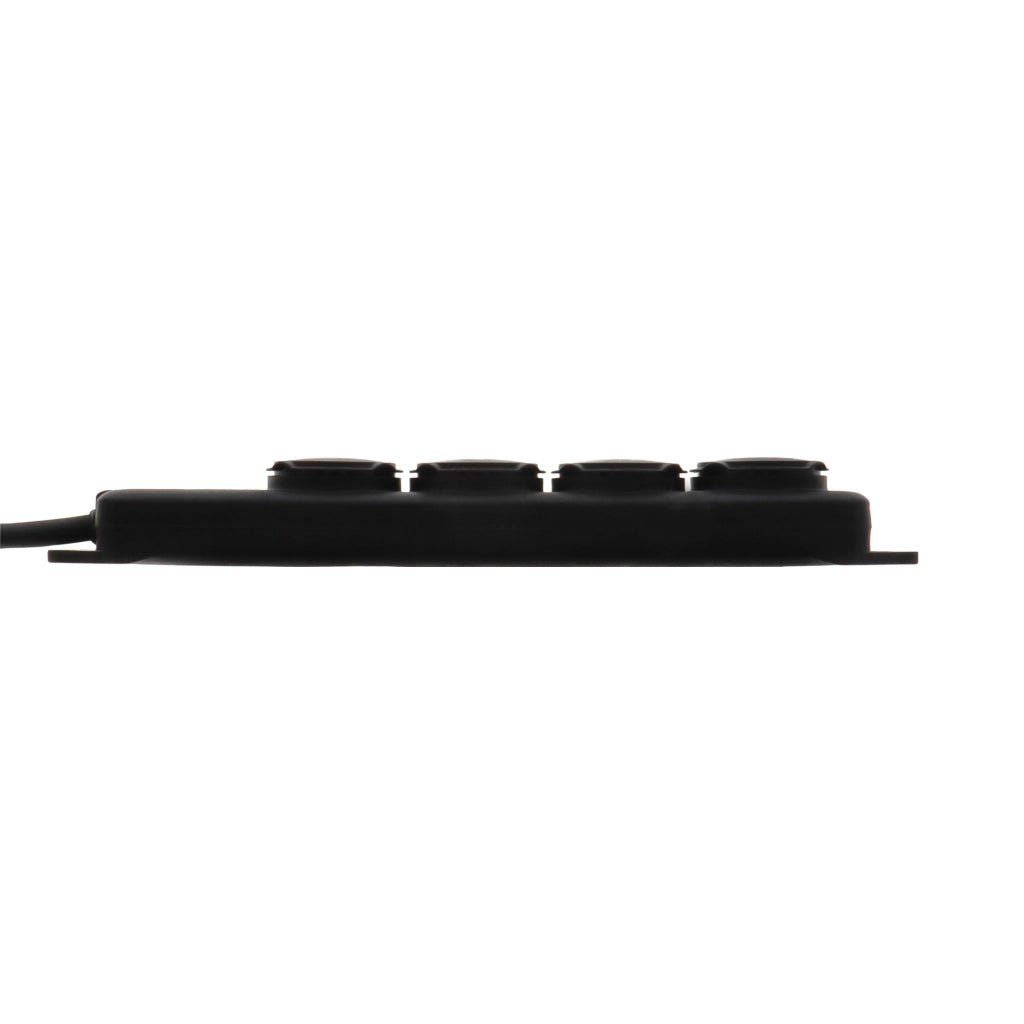 Brennenstuhl Steckdosenleiste 4-fach IP44 schwarz (1159960) Seitenansicht