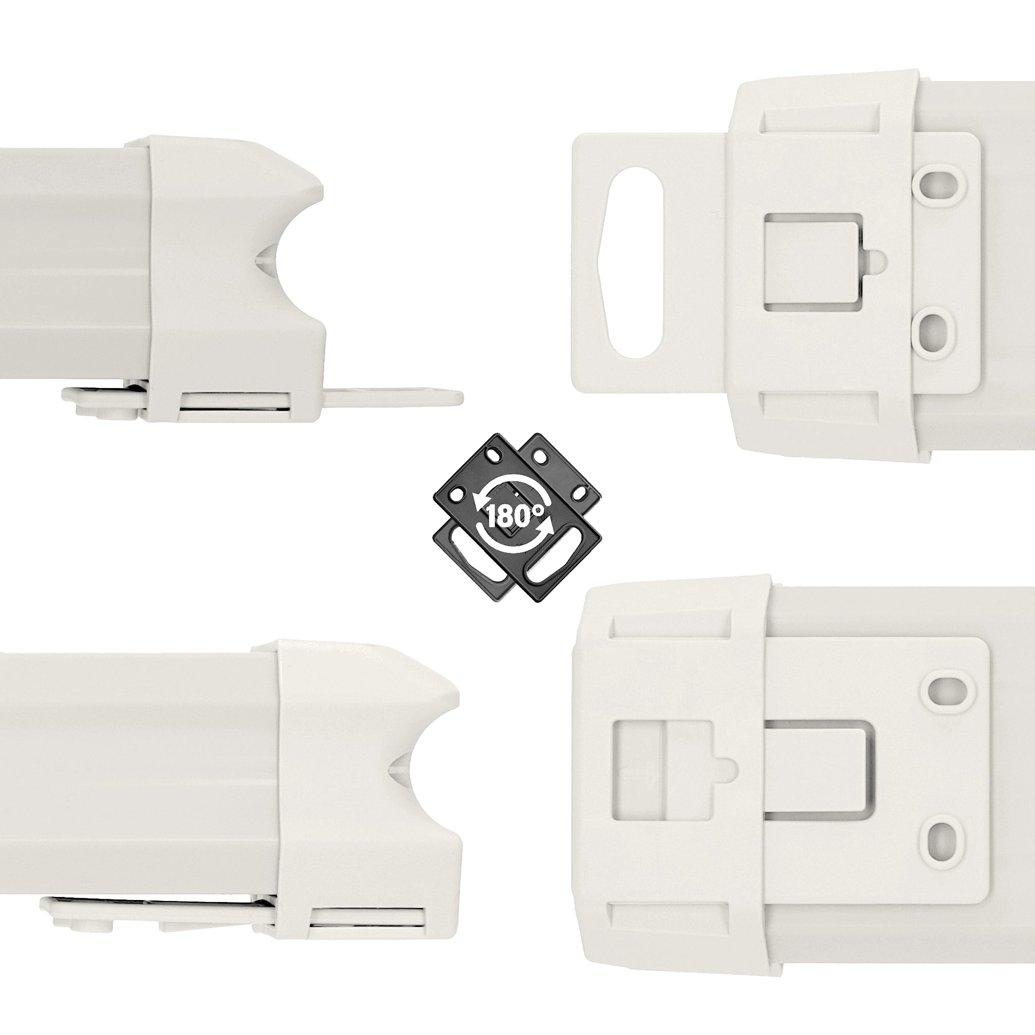 Ansicht der um 180 Grad drehbaren Aufhänge-Vorrichtung