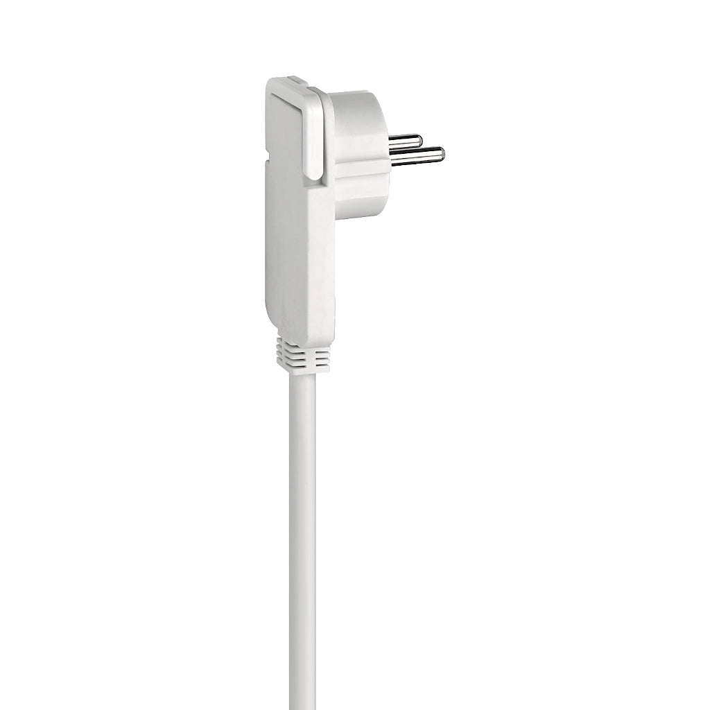 Brennenstuhl Steckdosenleiste 6-fach mit Schalter 2m weiß (1153320100) Nahaufnahme vom Flachstecker
