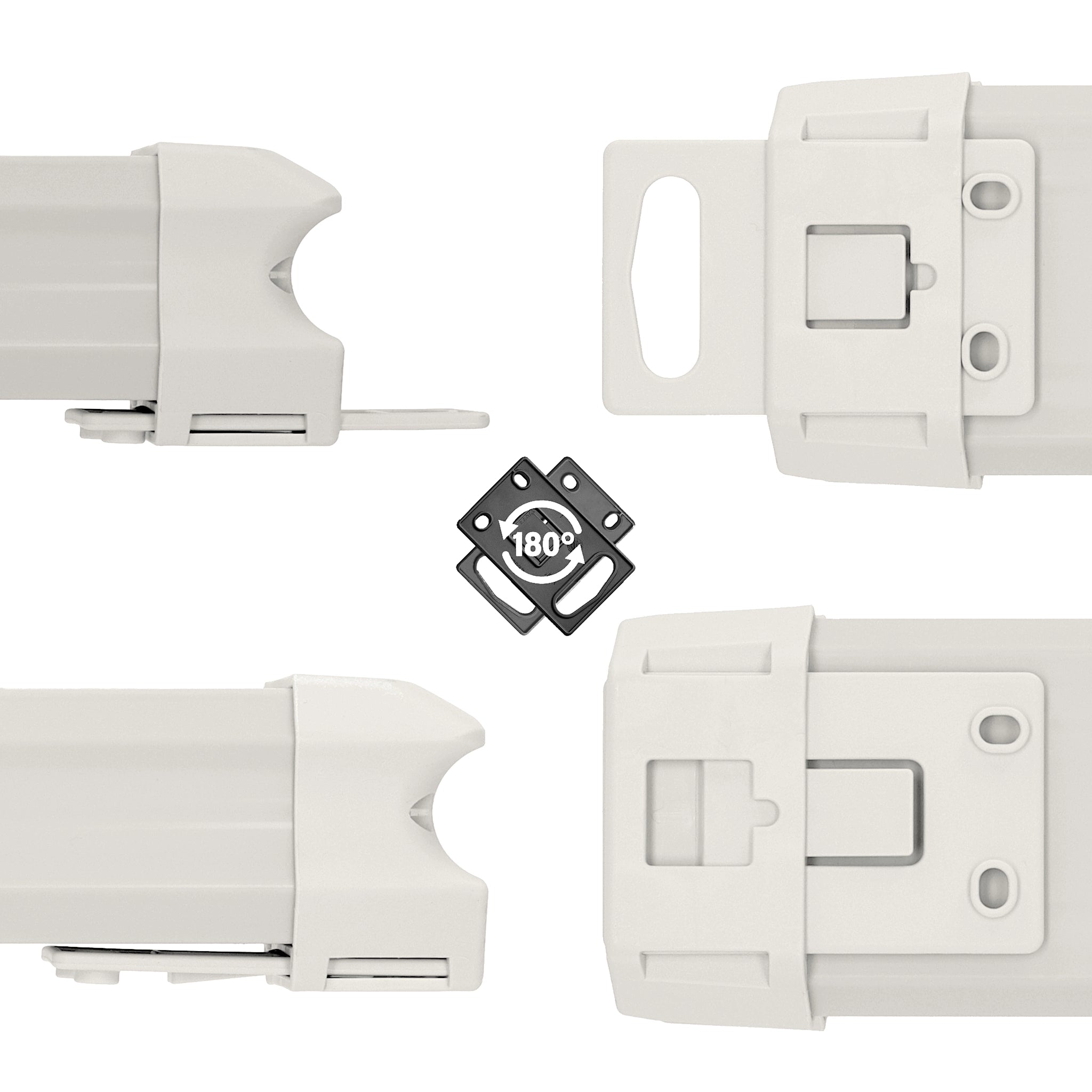 Ansicht der um 180 Grad drehbaren Aufhänge-Vorrichtung