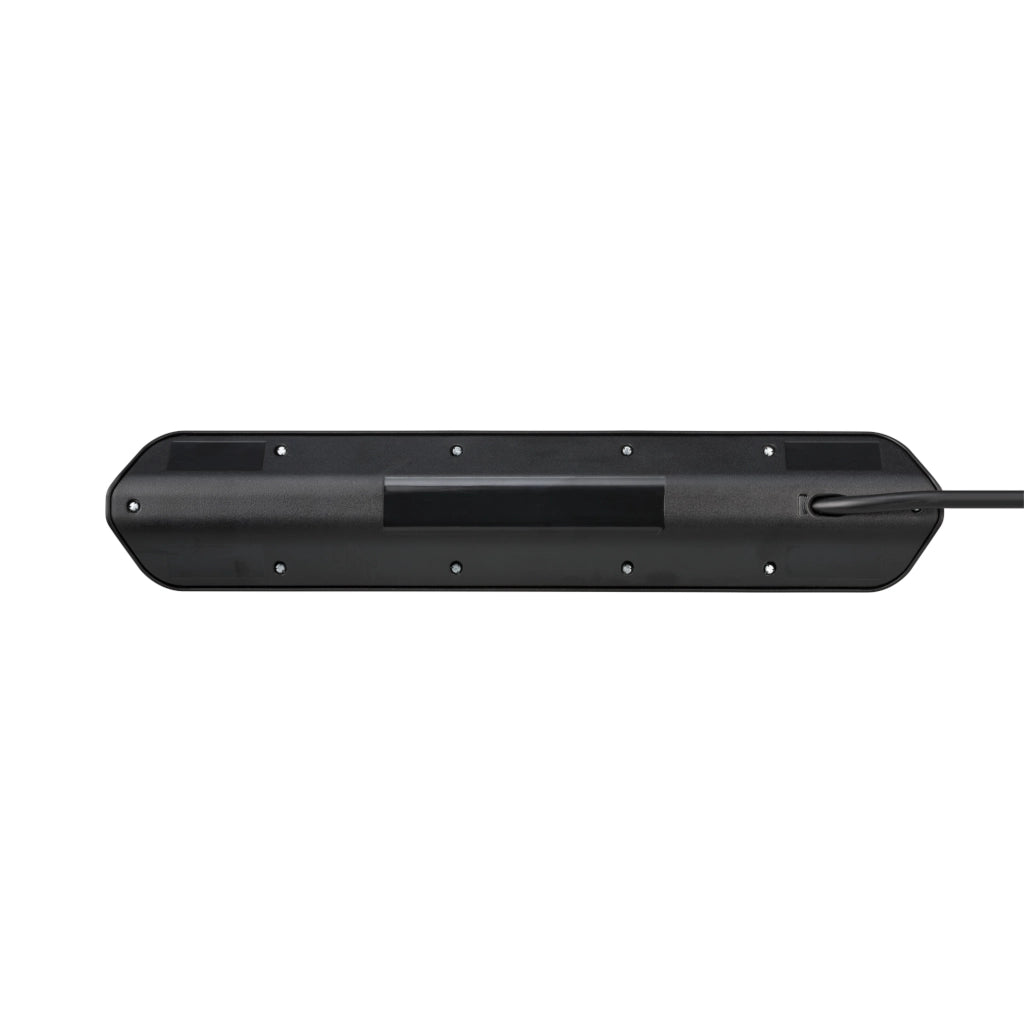 Brennenstuhl Eck-Steckdosenleiste 6-fach 2xUSB Edelstahl / schwarz (1153590610) Rückansicht