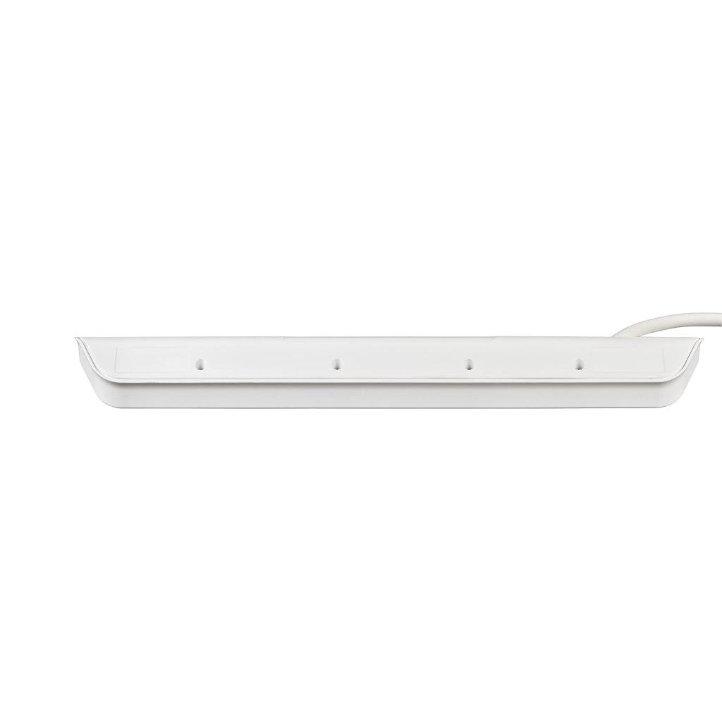 Brennenstuhl Eck-Steckdosenleiste 6-fach 2xUSB Edelstahl / weiß (1153590620) Seitenansicht