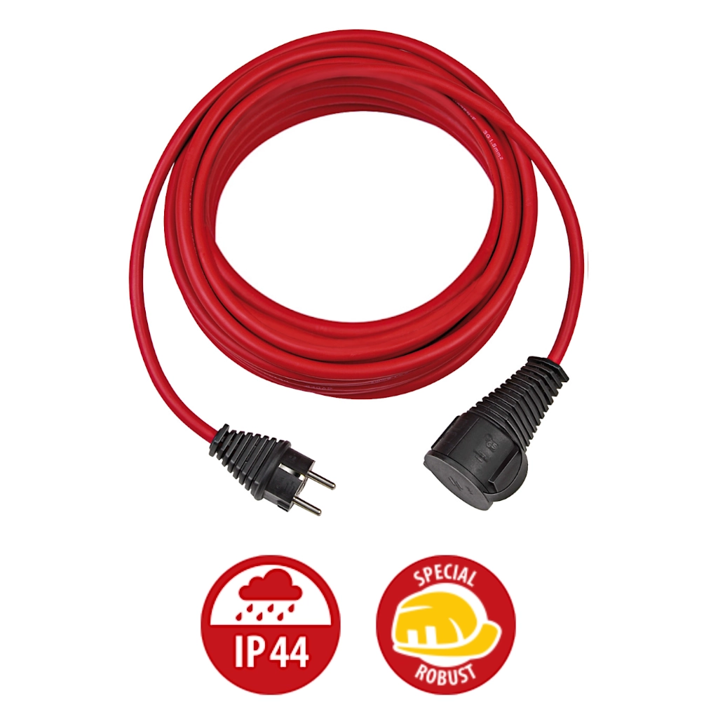 Brennenstuhl Verlängerungskabel für Baustelle 10m rot (1167950) Draufsicht