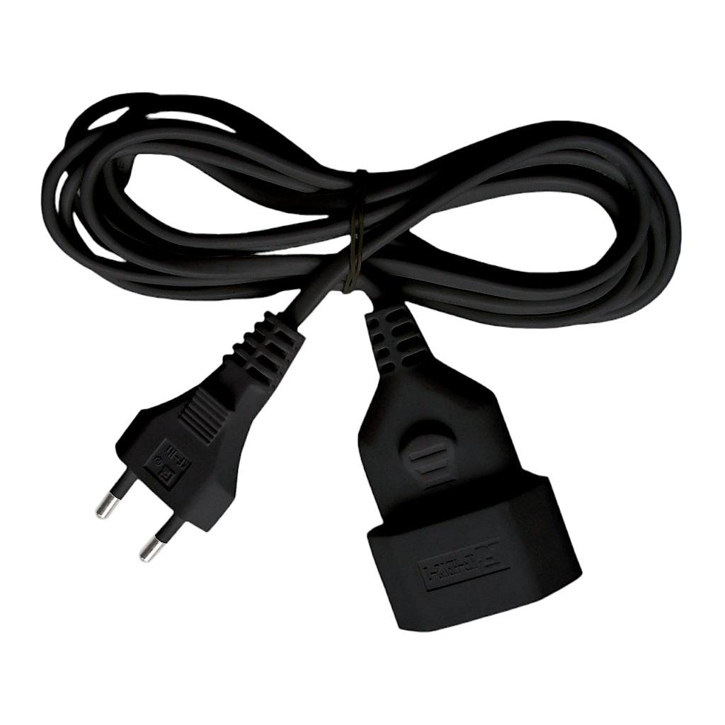 Brennenstuhl Verlängerungskabel 5m IP20 schwarz (1161800) Ansicht von oben als eine acht zusammengelegt