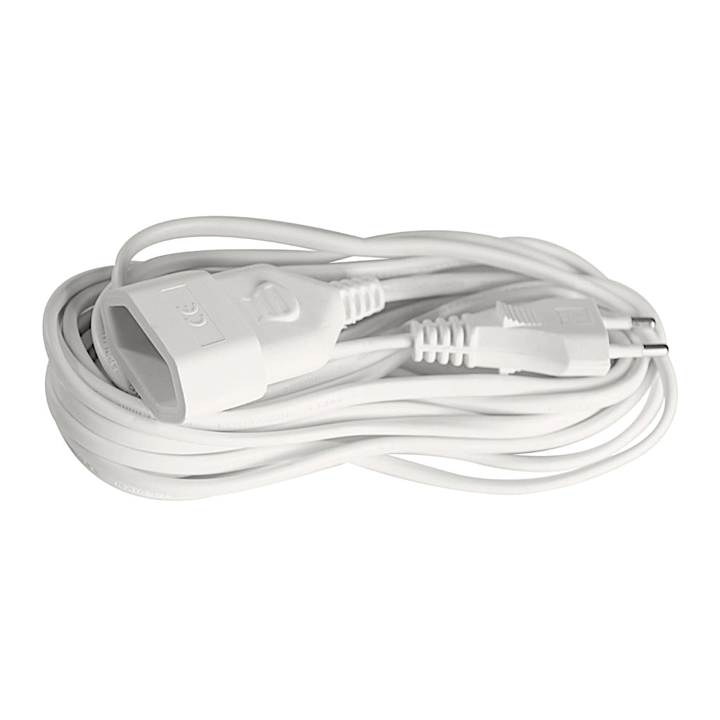 Brennenstuhl Verlängerungskabel 5m IP20 weiß (1161670) Ansicht von oben zusammengelegt