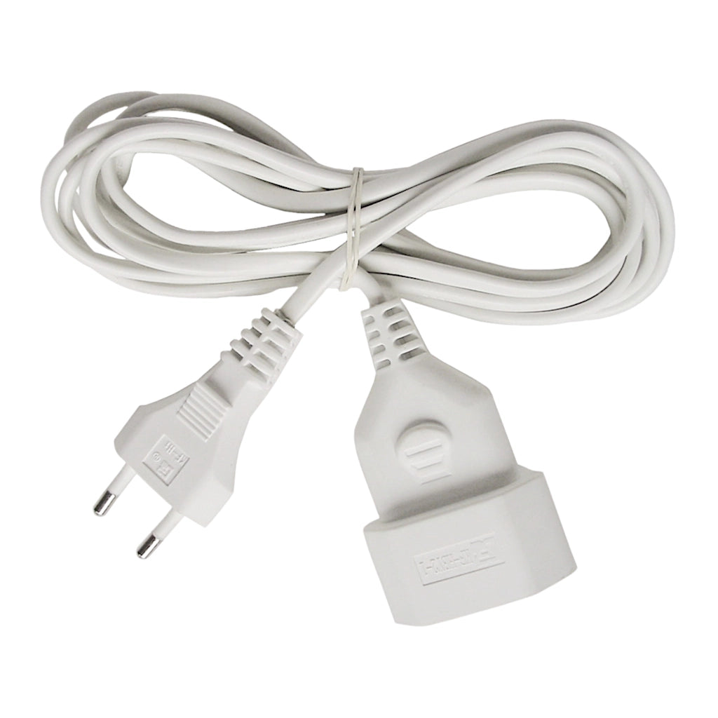 Brennenstuhl Verlängerungskabel 5m IP20 weiß (1161670) Ansicht von oben als eine acht zusammengelegt