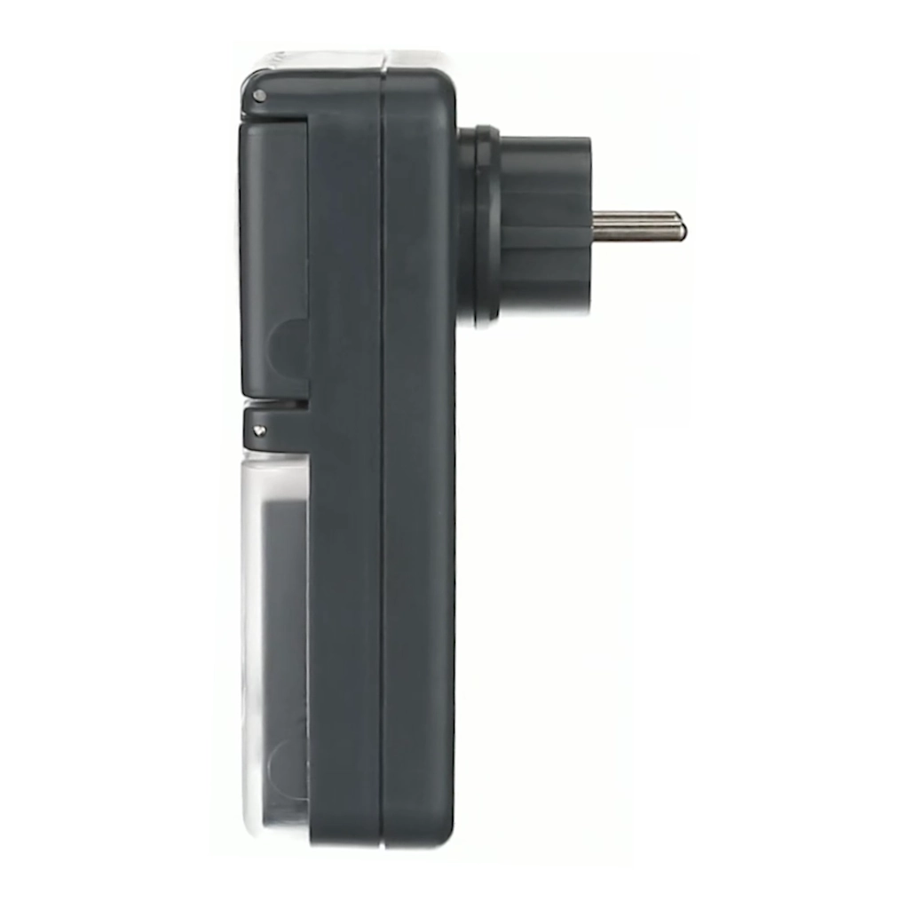 Brennenstuhl digitale Zeitschaltuhr BDZ44 anthrazit IP44 (1506706) Seitenansicht