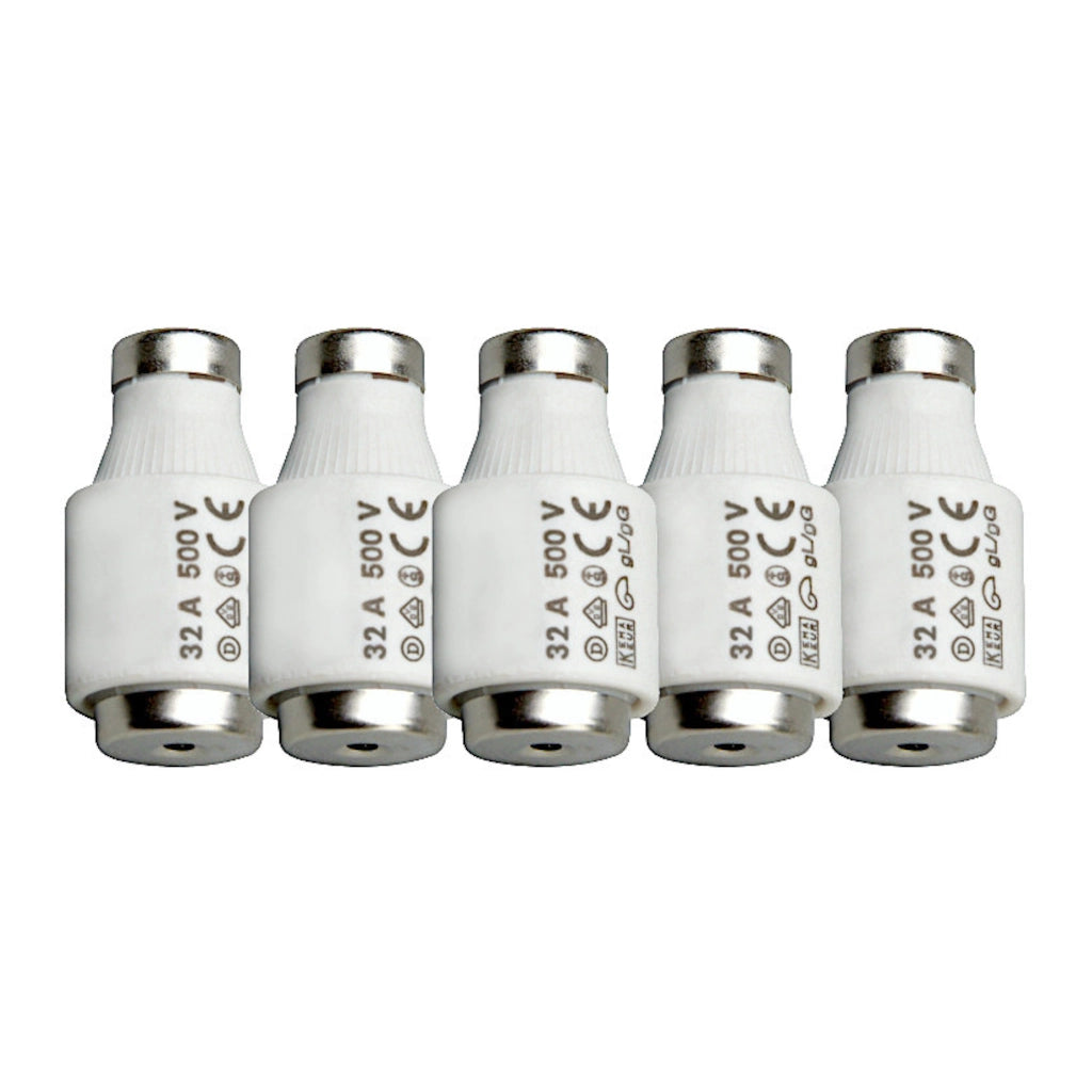 DIAZED Sicherungen 32A Dlll E33 schwarz | 5 Stück