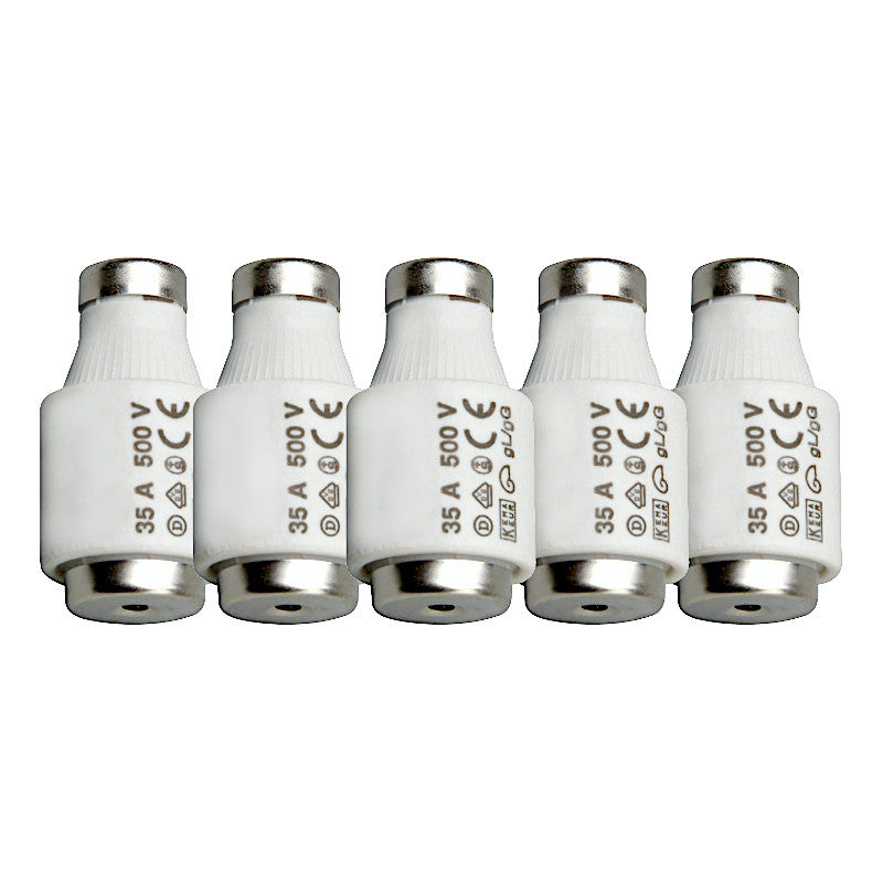 DIAZED Sicherungen 35A Dlll E33 schwarz | 5 Stück