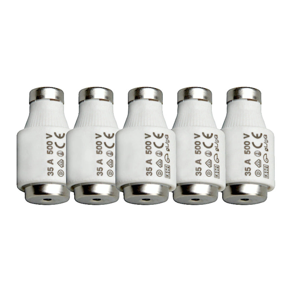 DIAZED Sicherungen 35A Dlll E33 schwarz | 5 Stück