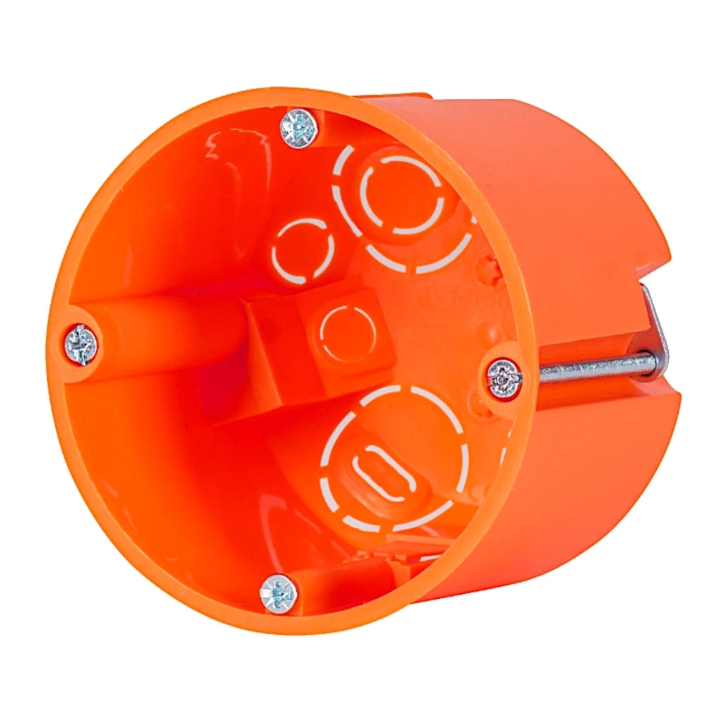 f-tronic Hohlwanddosen E117 61mm tief / Ø 68mm 7350096 Ansicht schräg von vorn