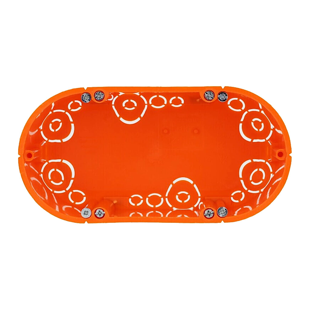 f-tronic Hohlwanddose E118 2x Ø 68mm / 47mm tief (7350041) Ansicht von oben