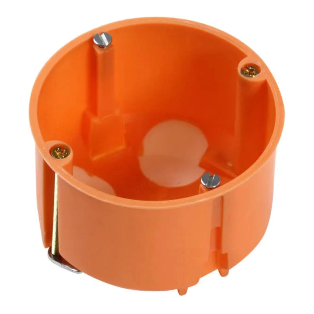 f-tronic Hohlwanddose E2000 winddicht 47mm tief / Ø 68mm (7360044) Ansciht schräg von oben