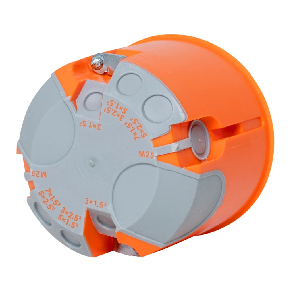 f-tronic Hohlwand Gerätedose E3700 winddicht 61mm tief / Ø 68mm (7360027) Rückansicht