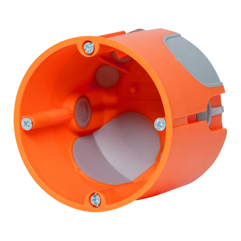 f-tronic Hohlwand Gerätedose E3700 winddicht 61mm tief / Ø 68mm (7360027) Vorderansicht