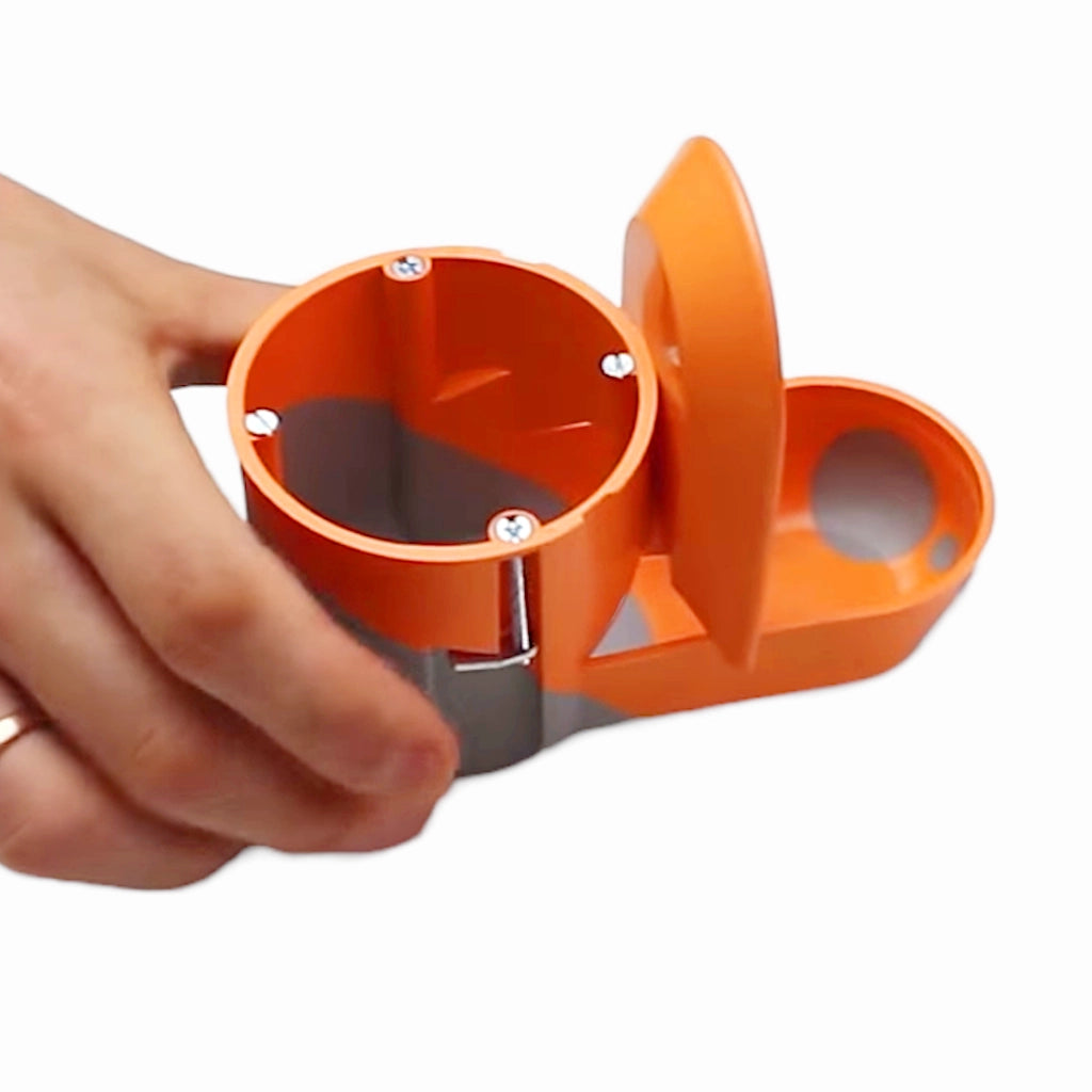 f-tronic Hohlwand Elektronikdose E5000 winddicht (7350066) Ansicht mit geöffnetem Deckel