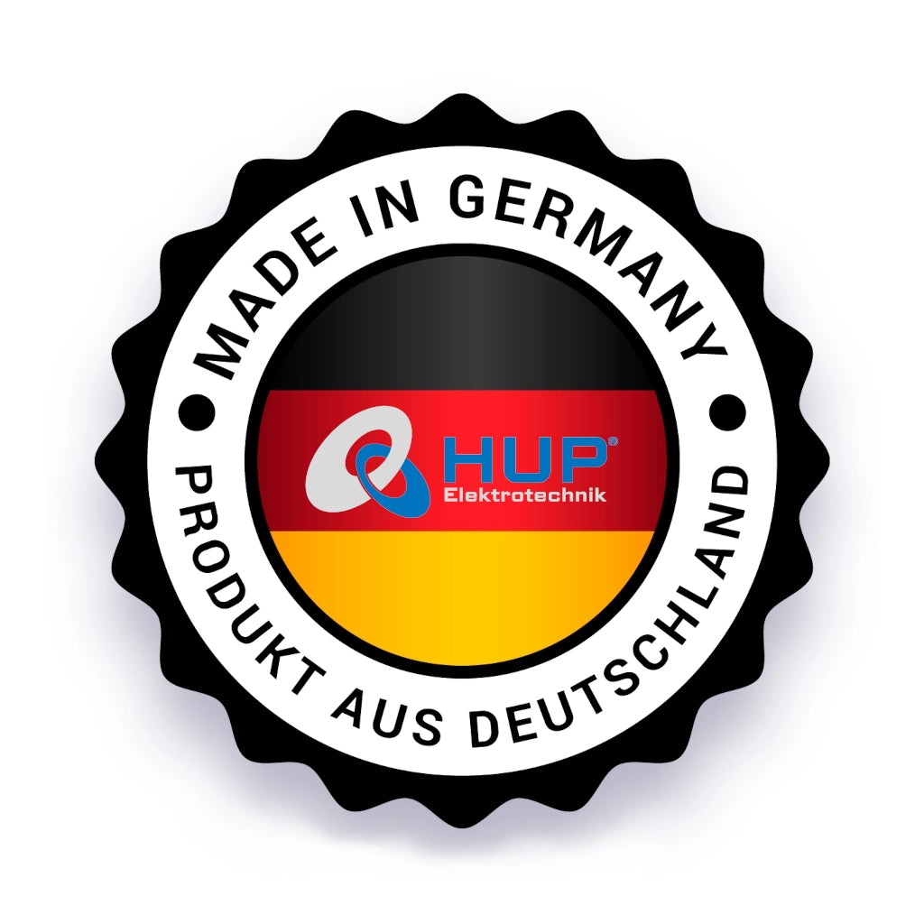 HUP Elektrotechnik Logo Made in Germany