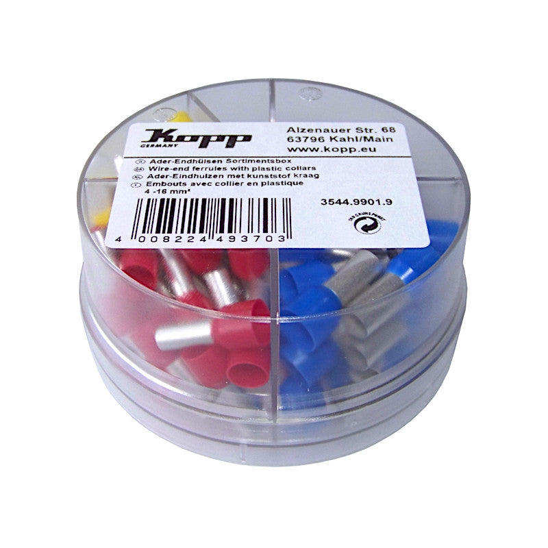 Kopp Aderendhülsen Sortimentsbox 4mm² - 16mm² (354499019) Inhalt: 95 Stück