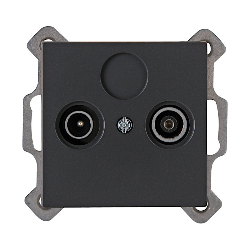 Kopp Athenis anthrazit Antennendose TV/RF (941215080)