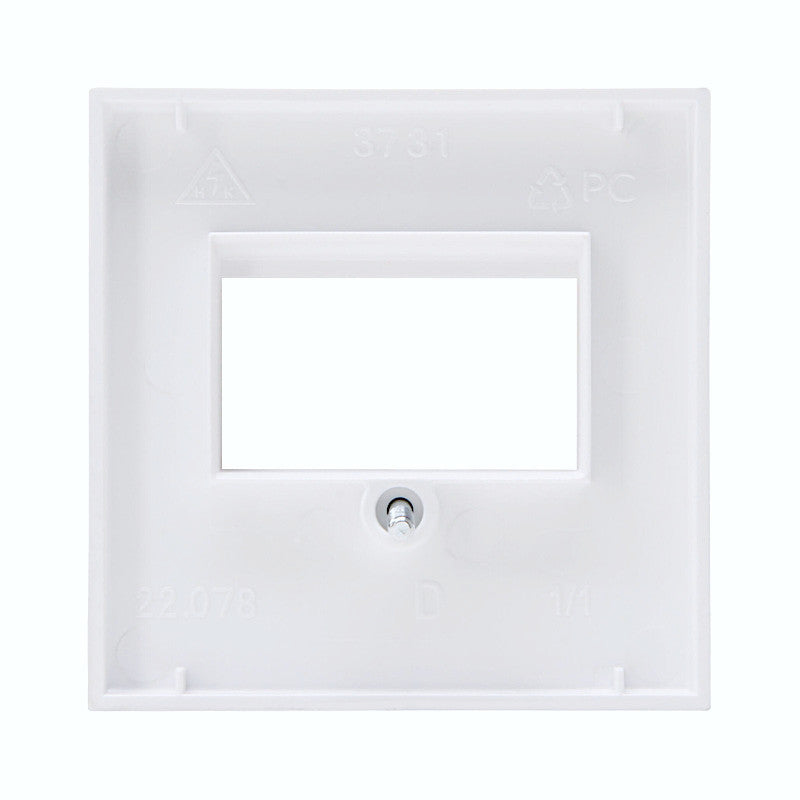 Kopp Athenis arktisweiß matt Abdeckung TAE Rückansicht