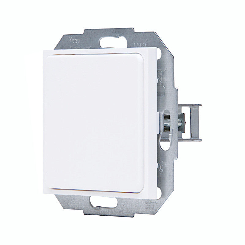 Kopp Athenis arktisweiß matt Blindabdeckung Ansicht schräg