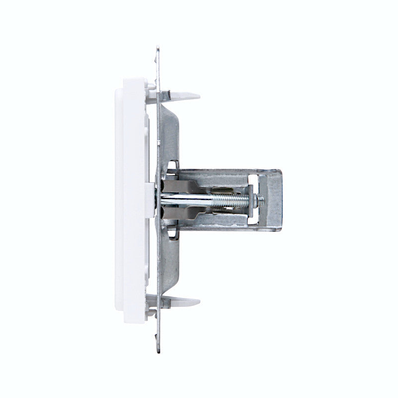 Kopp Athenis arktisweiß matt Blindabdeckung Seitenansicht