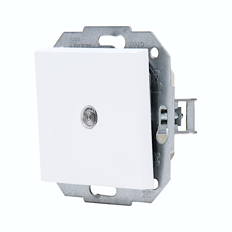 Kopp Athenis arktisweiß matt Taster mit Linse Schrägansicht