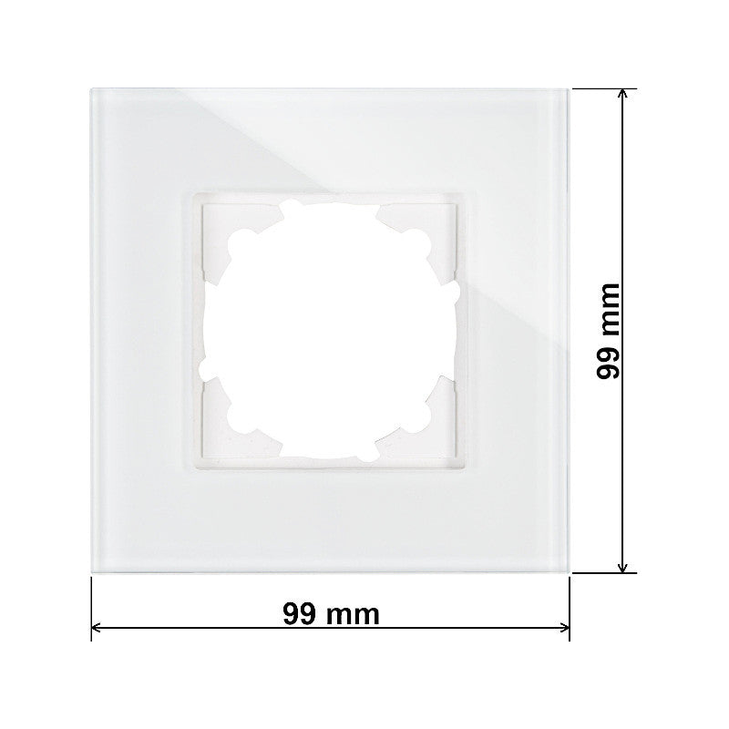 Kopp Athenis Glasrahmen 1-fach weiß Abmessungen