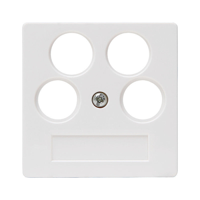 Kopp Athenis reinweiß Abdeckung Antennendose 2xSAT/TV/RF (491829003)