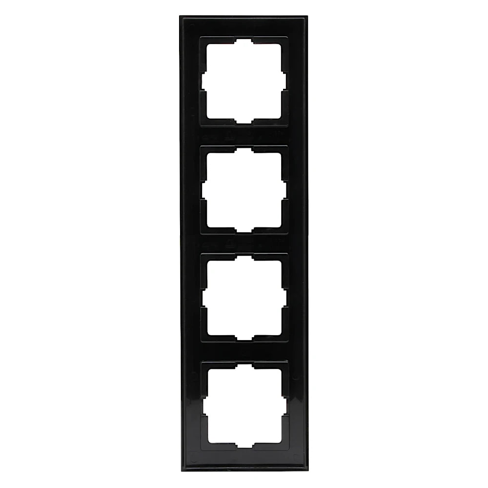 Kopp Athenis schwarz matt Rahmen 4-fach Rückansicht