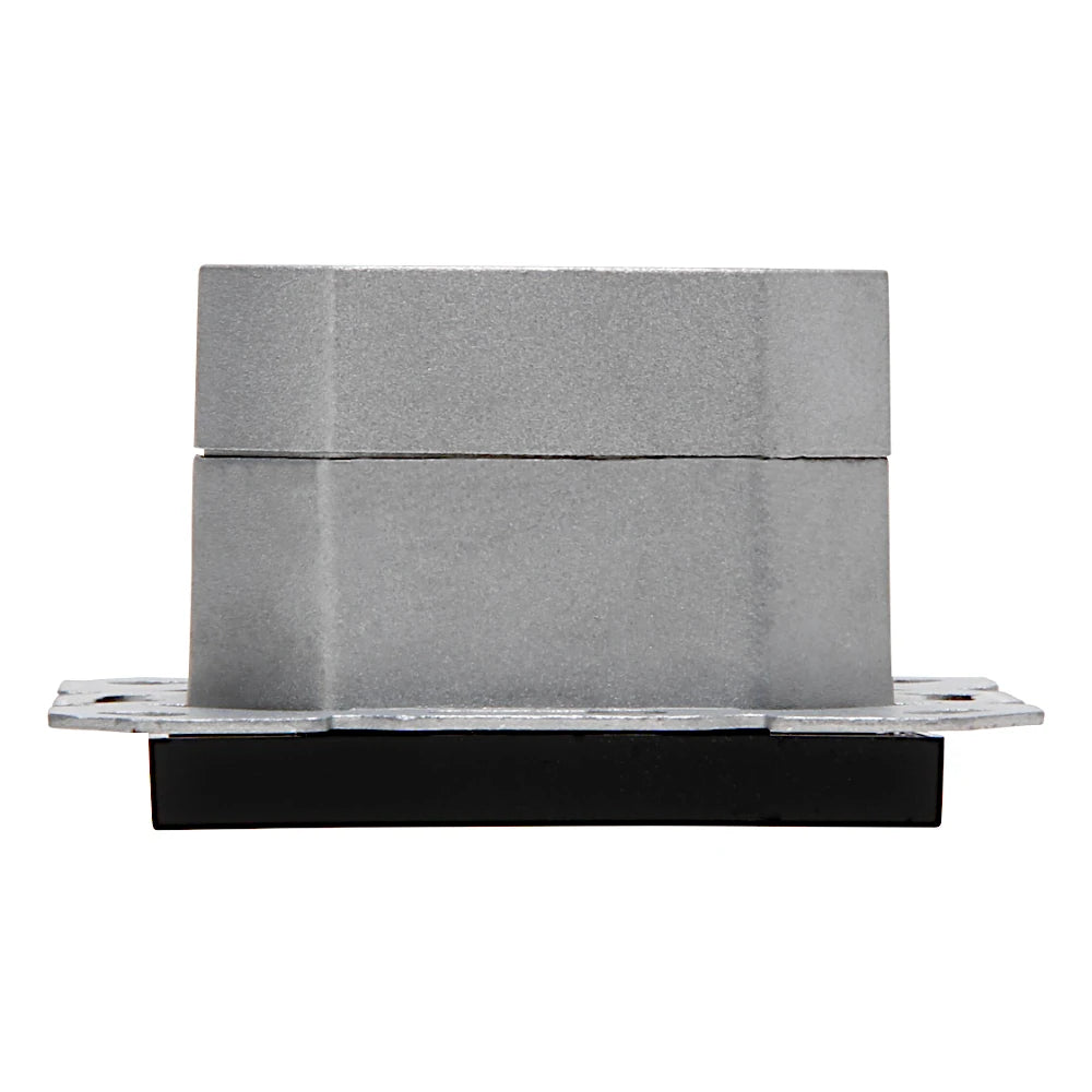 Kopp Athenis schwarz matt UAE-Anschlussdose mit Abdeckung Ansicht von oben