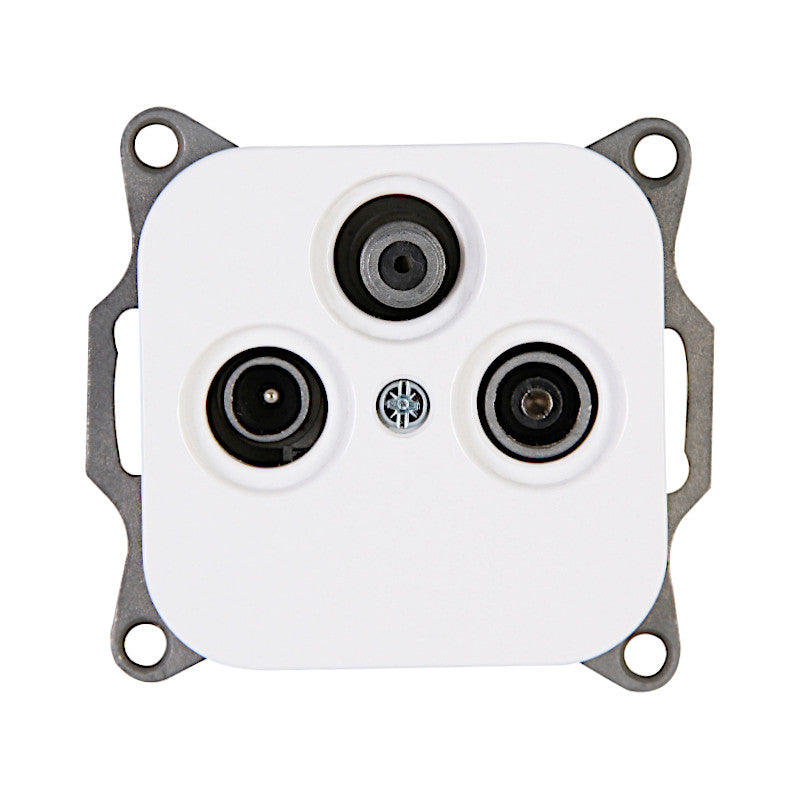 Kopp Donau arktisweiß Antennendose SAT/TV/RF (118202006)