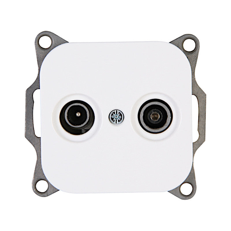 Kopp Donau arktisweiß Antennendose TV/RF (117602007)