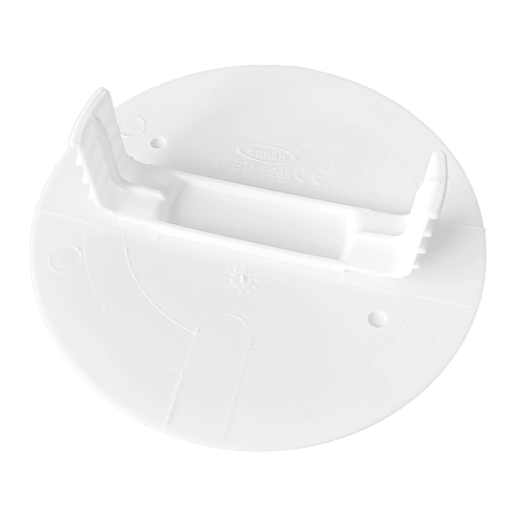 Kopp Federdeckel Ø100mm Rückansicht liegend