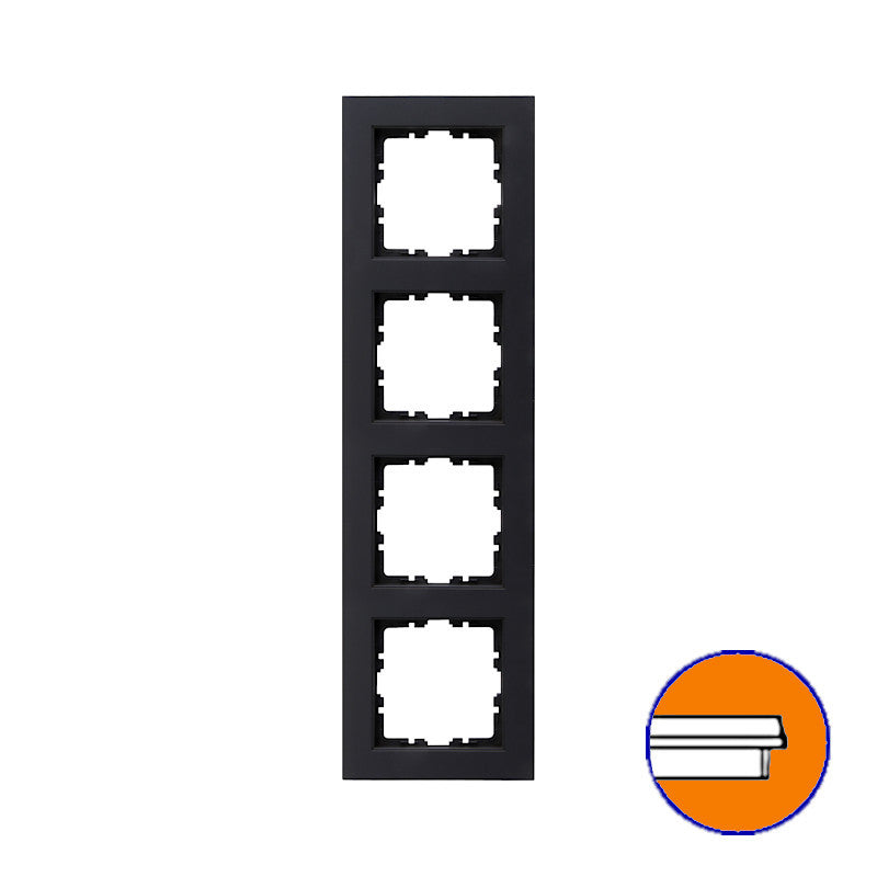 Kopp Athenis anthrazit HK07 Rahmen 4-fach (402815000)