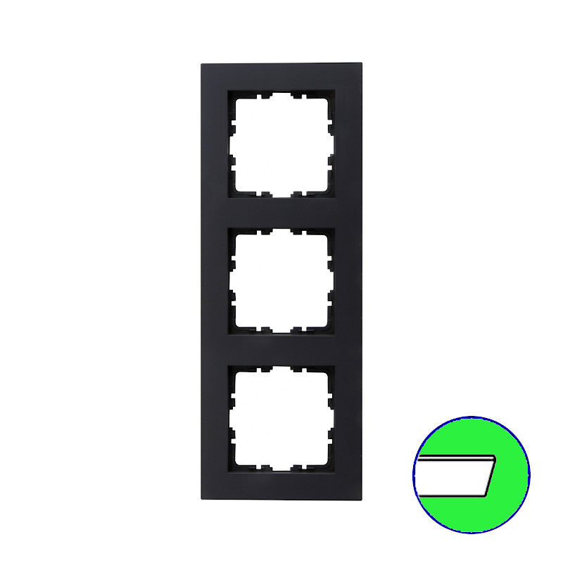 Kopp Athenis anthrazit HK07 PURE Rahmen 3-fach (407015001)